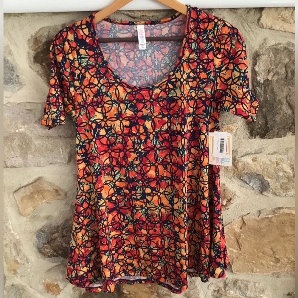 Lularoe Colorful Abstract Print Women's Top #12